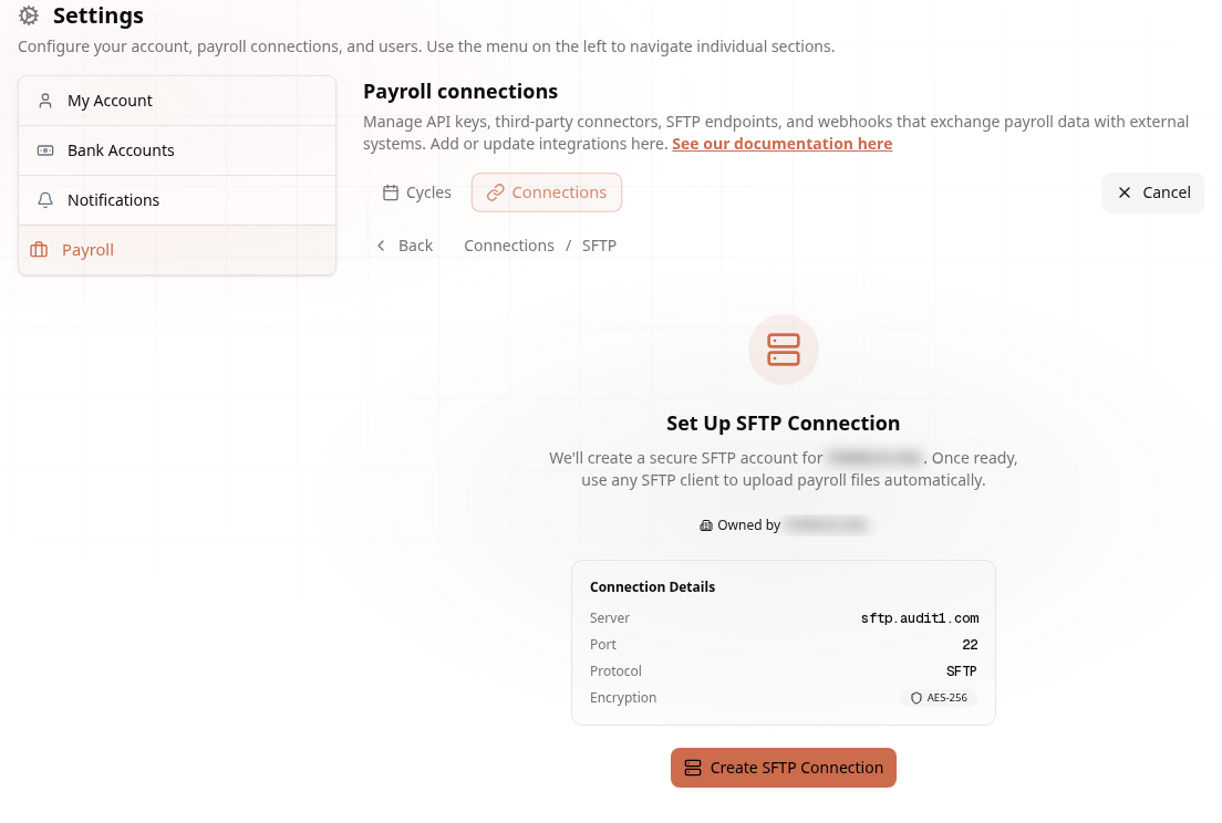 SFTP setup