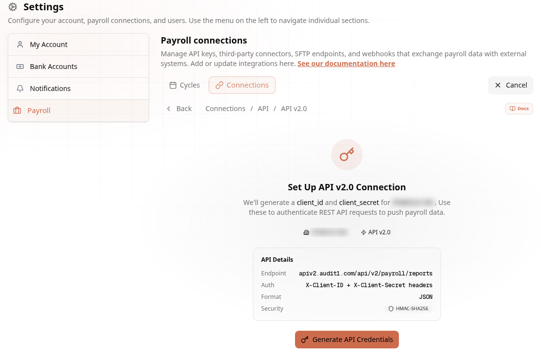 API v2 setup